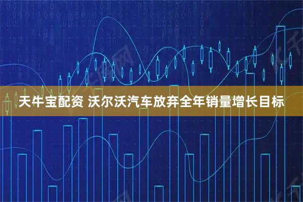天牛宝配资 沃尔沃汽车放弃全年销量增长目标