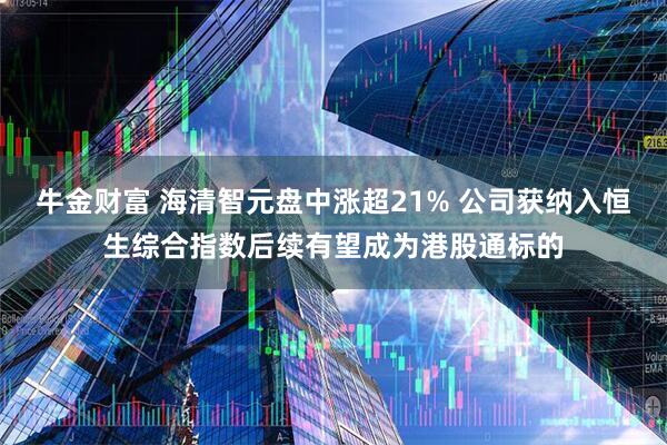 牛金财富 海清智元盘中涨超21% 公司获纳入恒生综合指数后续有望成为港股通标的
